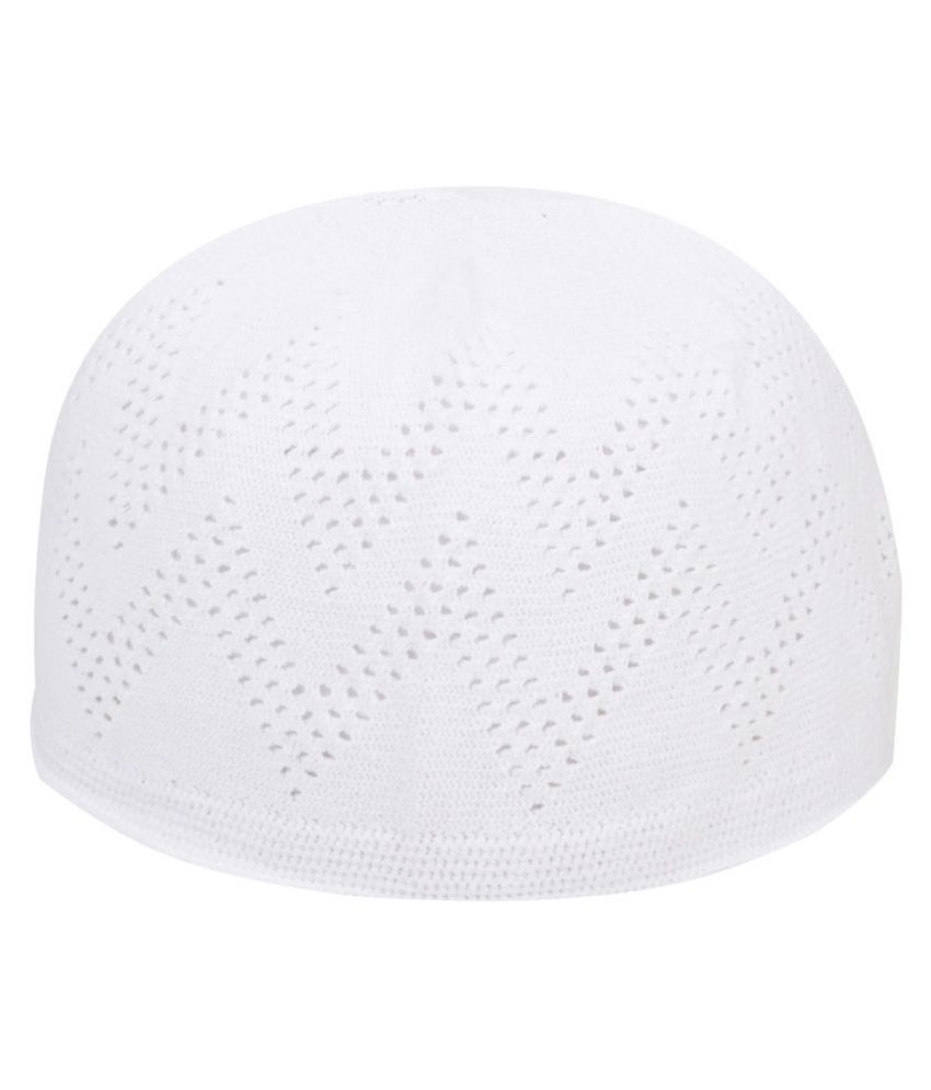 Hind Arabian Net Topi W Style White Knitted Cotton Caps Buy Online Rs Snapdeal