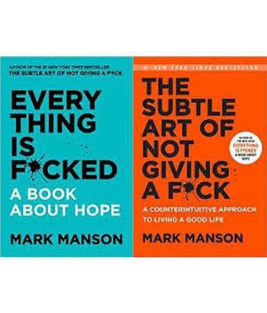     			SET OF 2(TWO)SELF-HELP BOOK-The Subtle Art Of Not Giving A F*ck AND Everything Is F*cked (Paperback,English,Mark Manson)