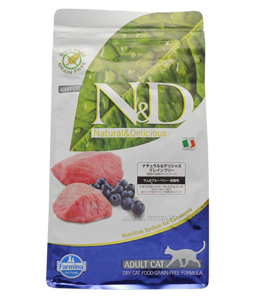 Farmina N&D Grain Free Lamb and Blueberry Adult Cat Food, 1.5 kg Buy