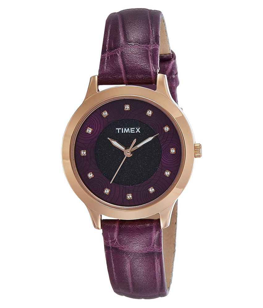 Timex Analog Purple Dial Women's Watch-TW000T616 Price in India: Buy Timex Analog Purple Dial 