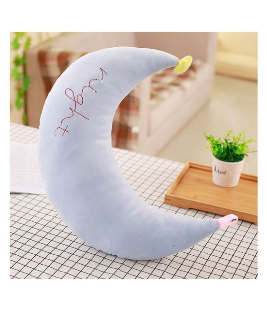 stuffed moon pillow