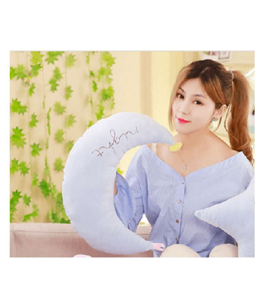 stuffed moon pillow