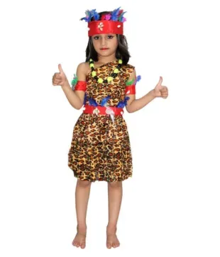 fancy dress tribal girl