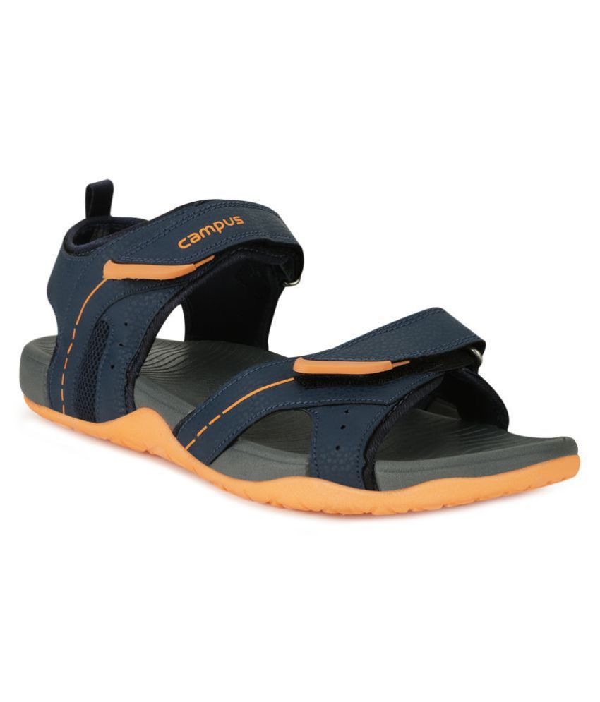     			Campus Navy Synthetic Floater Sandals