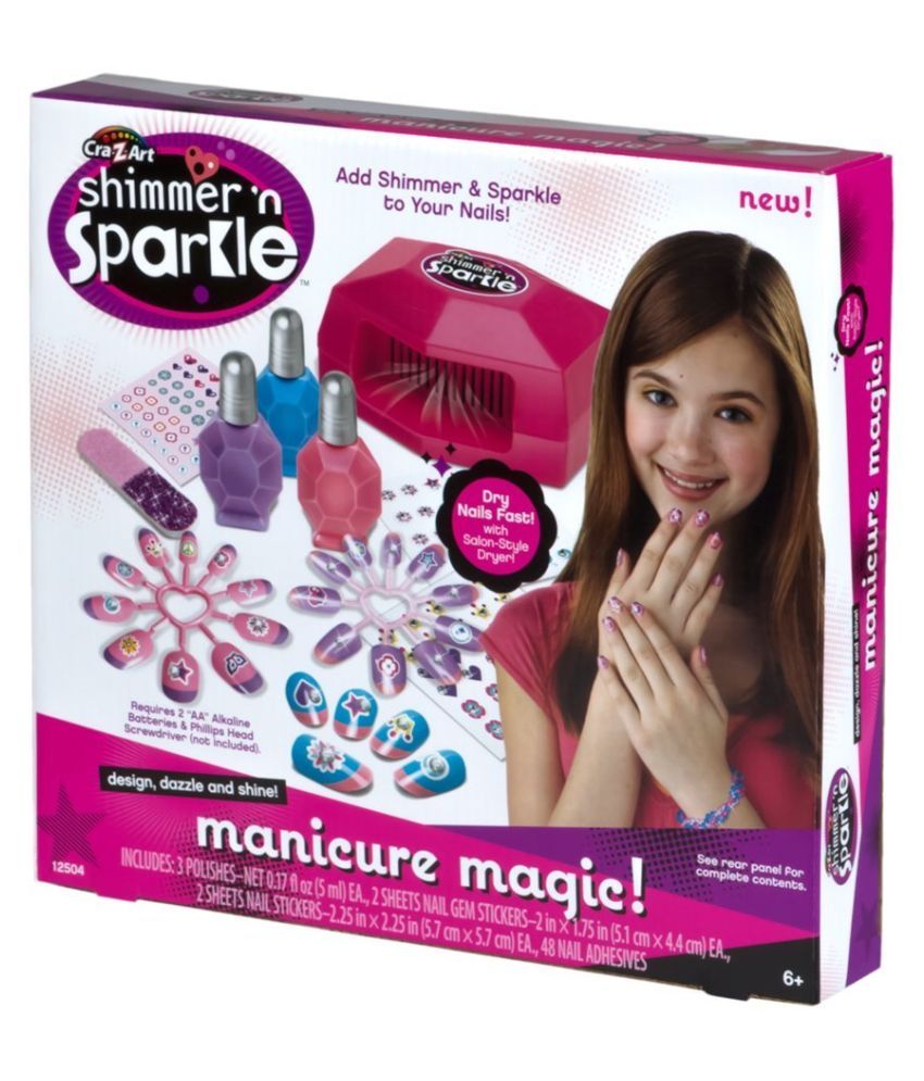 Shimmer & Sparkle Manicure Magic, Multi Color, Toys for Girls, 5 Years ...