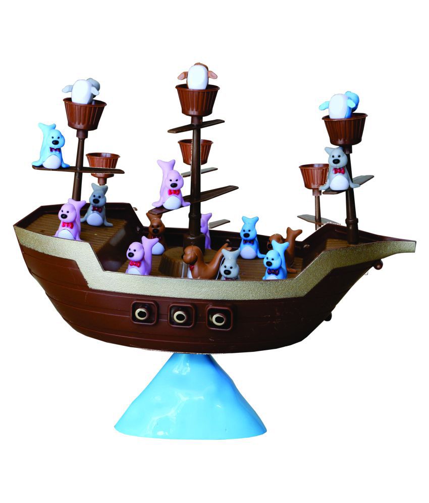 Chocozone Sea Seal Game Balance Boat Game Pirate Boat Balance Game Child Parent Interaction Toys Set Kids Birthday Gifts