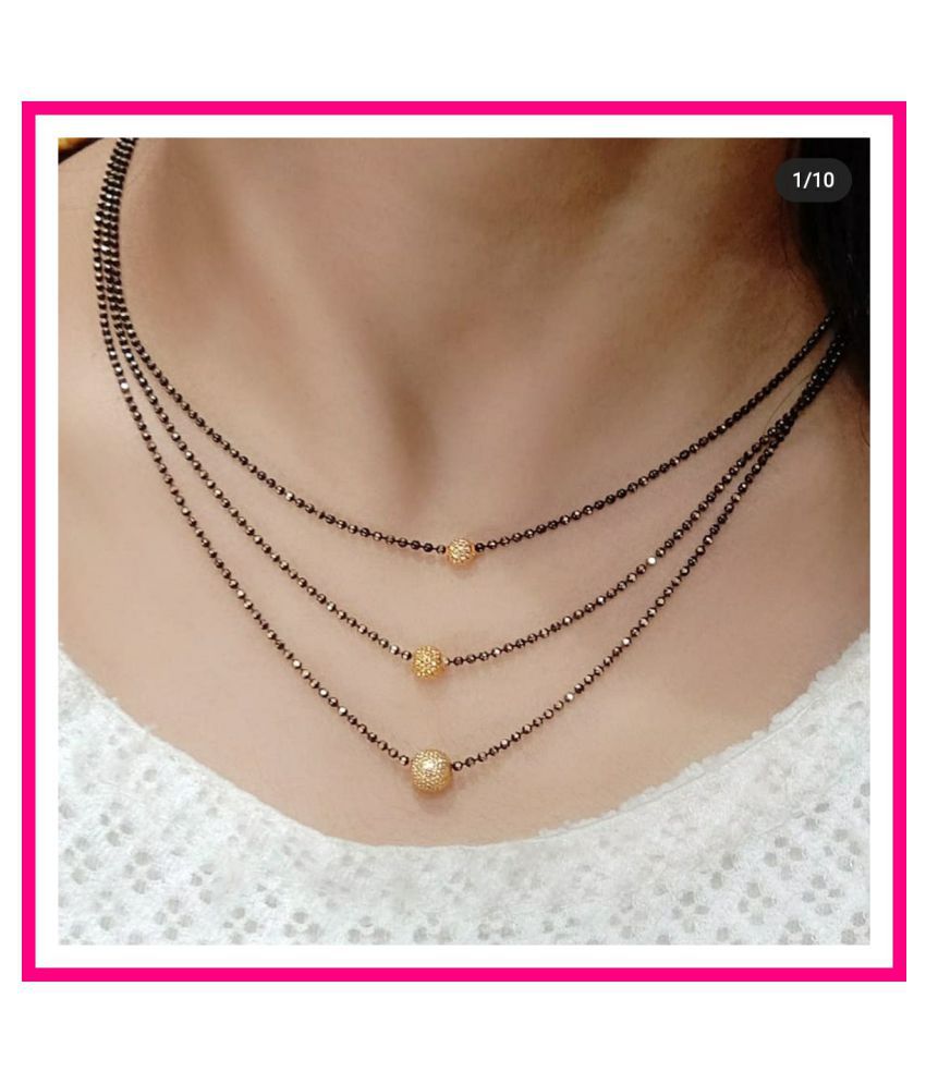     			Gilher Fancy Daily Wear 3 layer Mangalsutra For Women