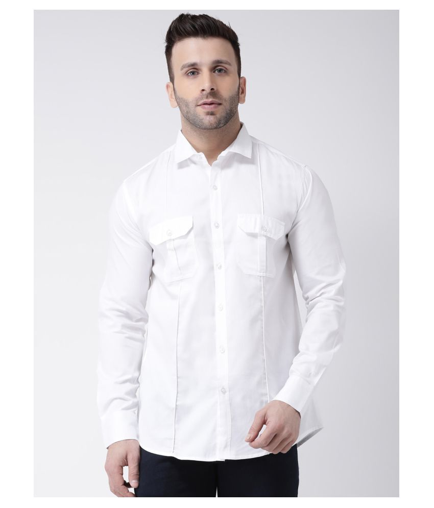     			Hangup 100 Percent Cotton White Shirt