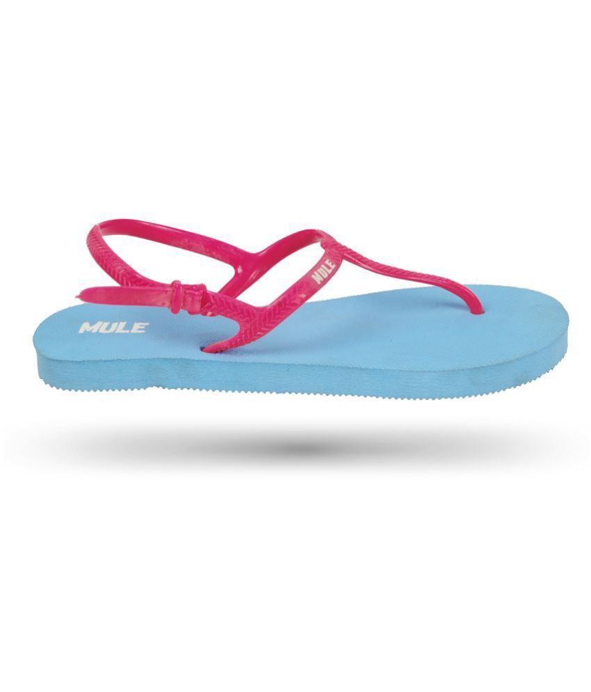 blue mules flat