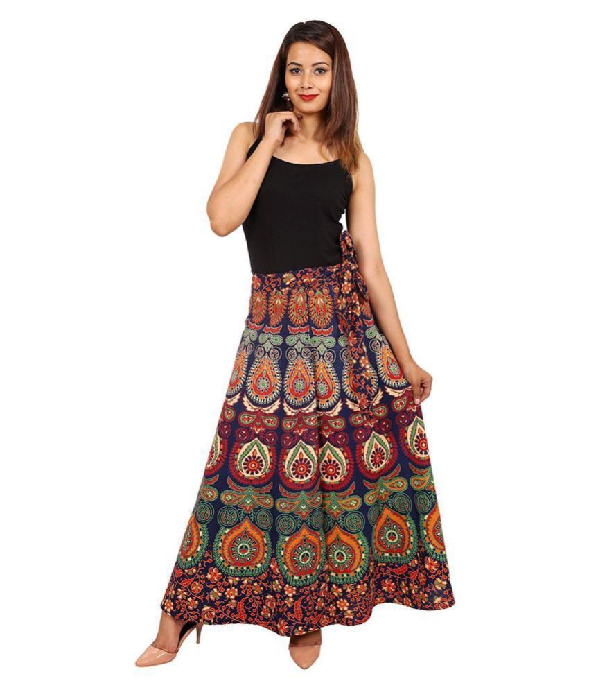     			Rangun Cotton Straight Skirt - Multi Color