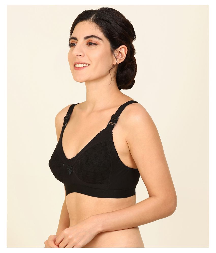 Buy fashion comfortz Cotton Minimizer Bra Black Online at Best Prices in India Snapdeal