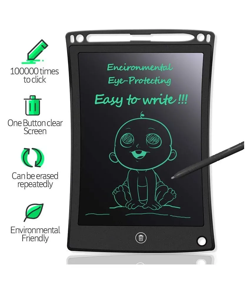 8.5 inch Doodle Pad Drawing Board LCD Writing Tablet with Delete Button for Kids, Red