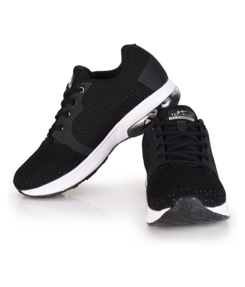 campus black colour shoes