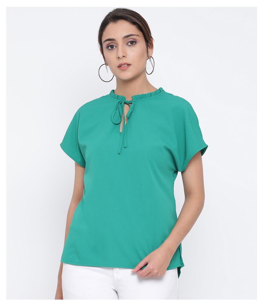     			Oxolloxo Polyester Regular Tops - Green