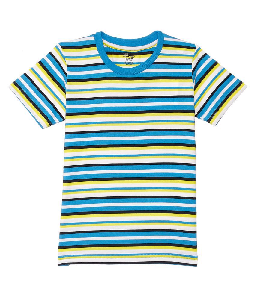2Bme Kids Boys White Stripes Casual Tshirt - Buy 2Bme Kids Boys White ...