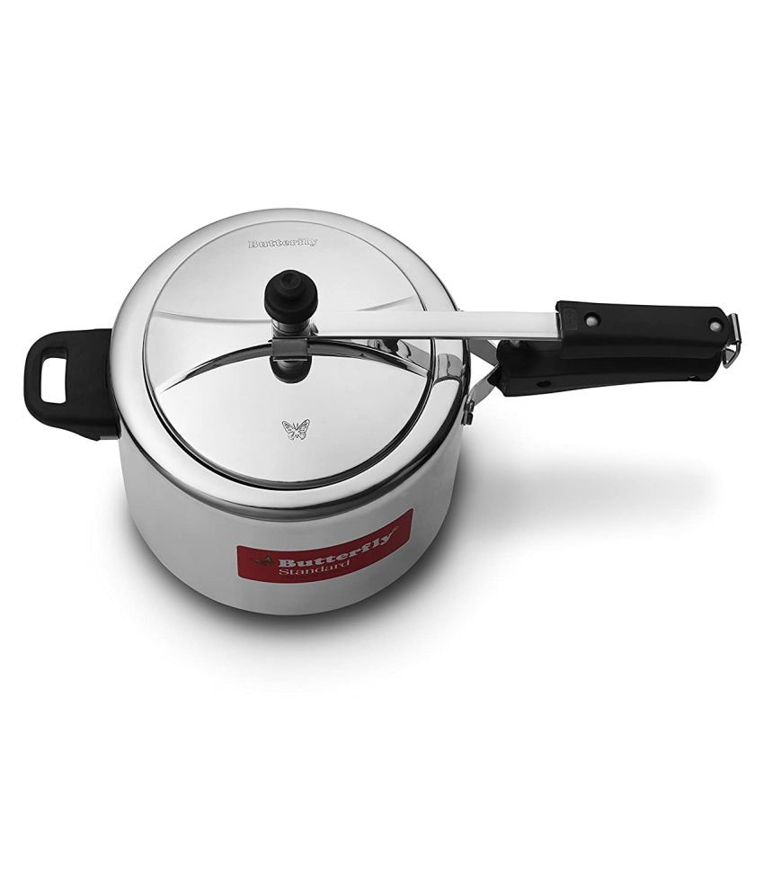 Butterfly 5 L Aluminium OuterLid Pressure Cooker Without Induction Base