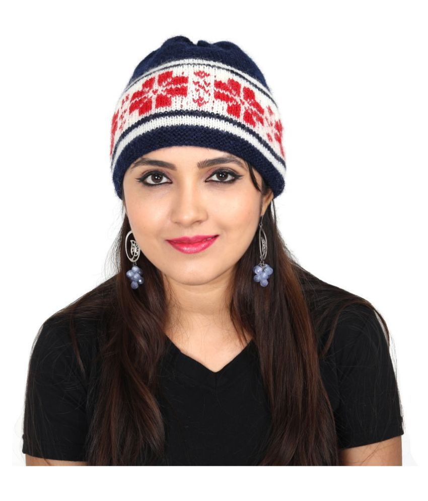 KC Store Unisex Hand-Knit Woolen Skull 
