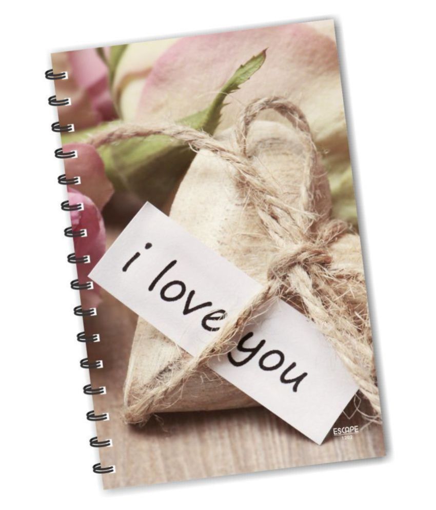     			ESCAPER I Love You Diary (RULED), Love Diary, Designer Diary, Journal, Notebook, Notepad