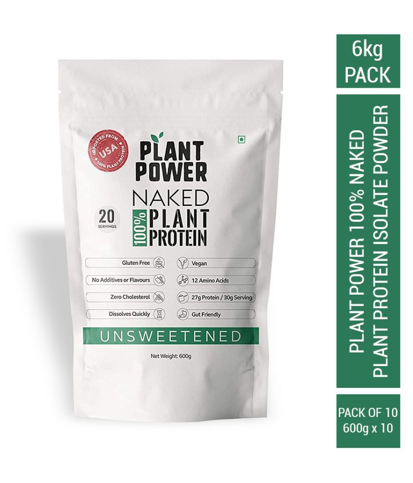 Plant power 100% Naked Plant Protein Isolate 6 kg: Buy 