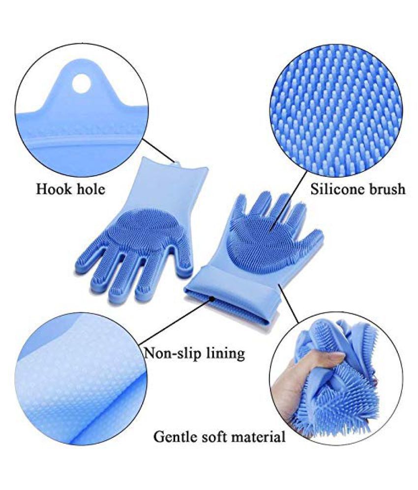 T Gum Rubber Universal Size Cleaning Glove 1.pair of gloves: Buy T Gum ...