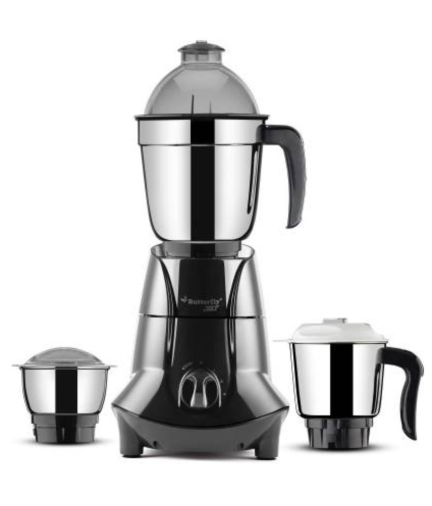 Butterfly Jet Elite Grey 750 Watt 3 Jar Mixer Grinder Price in India