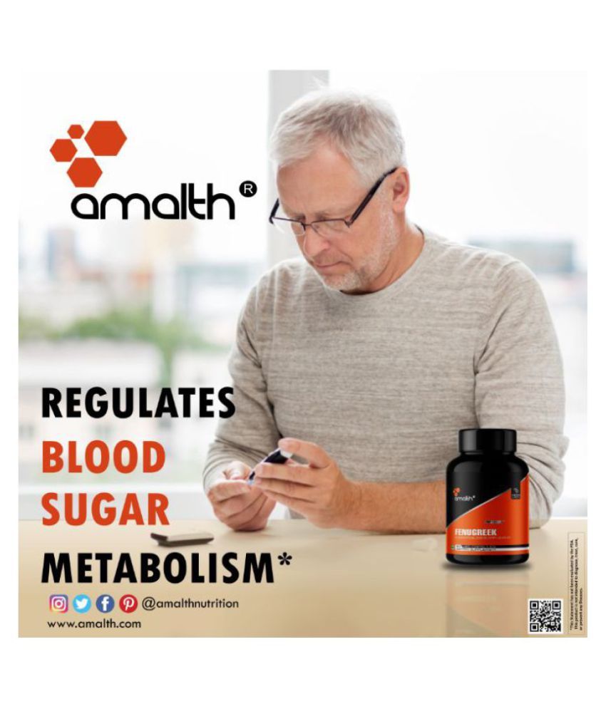 Amalth Fenugreek Extract for Blood Sugar, Women Wellness Capsule 1000