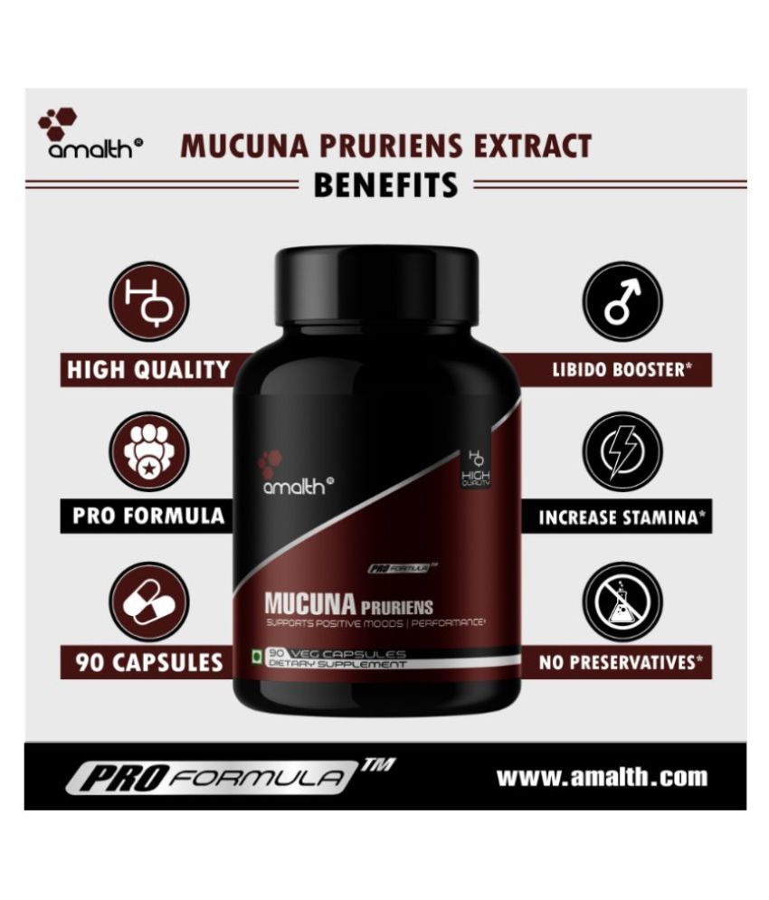 Amalth Mucuna Pruriens Extract Testosterone Booster Capsule 1000 Mg 2995