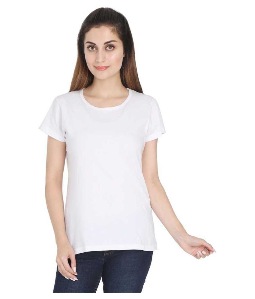 premium cotton white t shirt