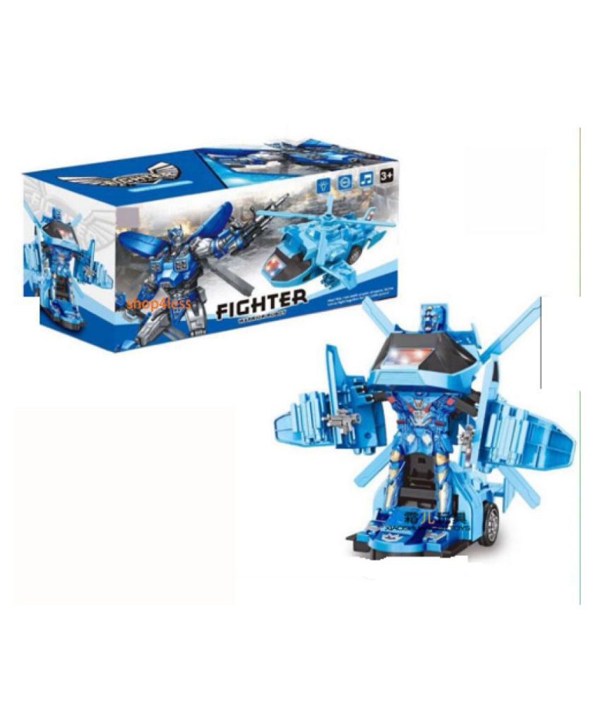 Chocozone 2 in 1 Automatic Converting Helicopter Transformer with Music for Kids