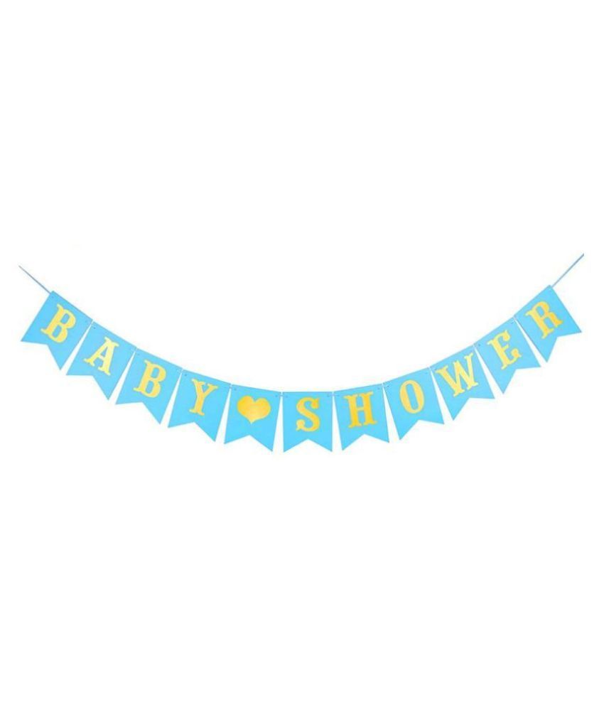 Chocozone Baby Shower Banner Blue Baby Shower Decoration Items Party ...