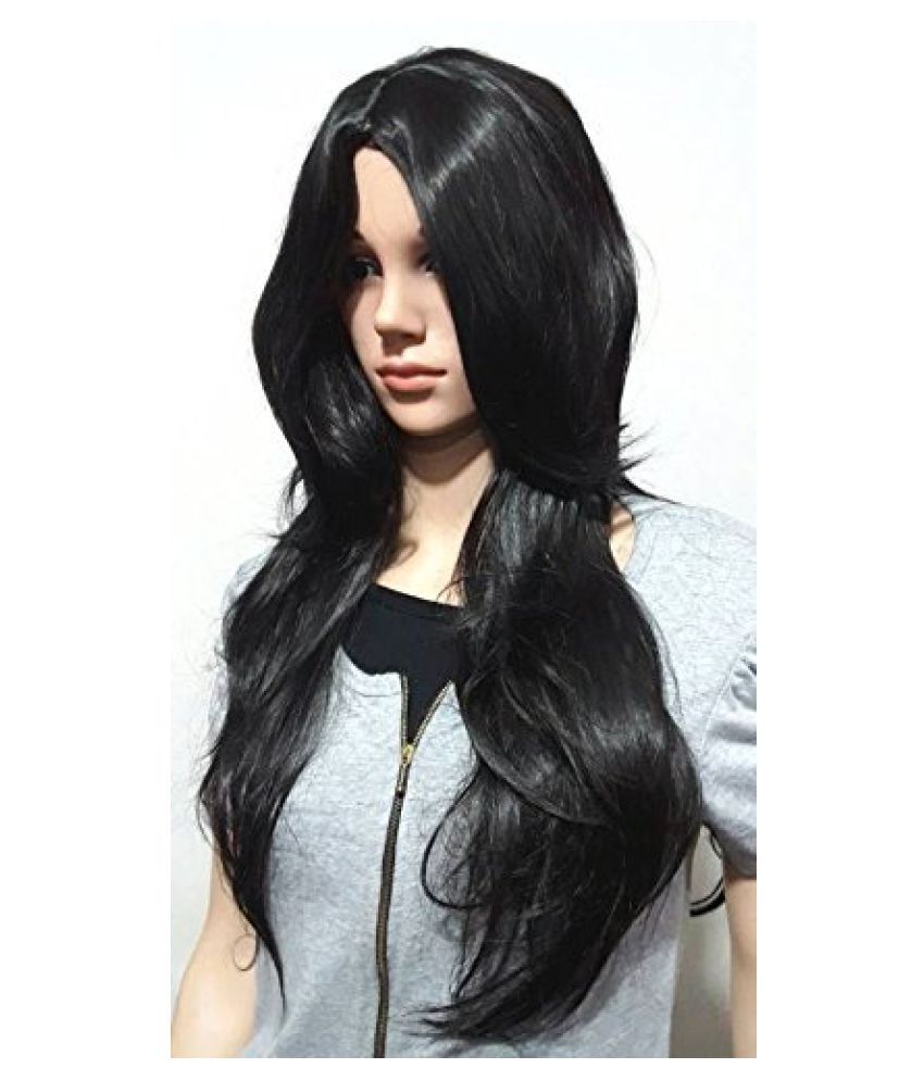 Crazy Hair Black Casual Hair Wig: Buy Online at Low Price ...