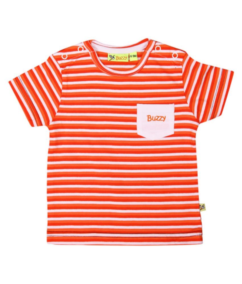 orange striped shirt