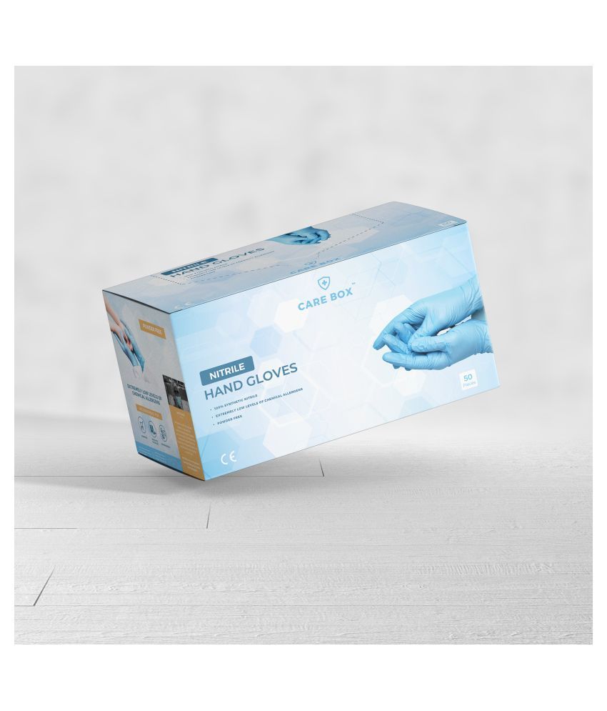 Care Box Non Sterile Nitrile Gloves (No of Products) 100 (Gloves) Buy