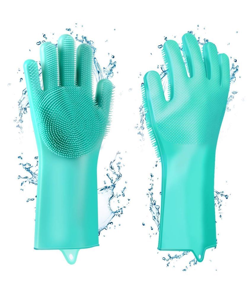 GUI Cleaning Gloves Rubber Large Cleaning Glove 2 dishwashing gloves