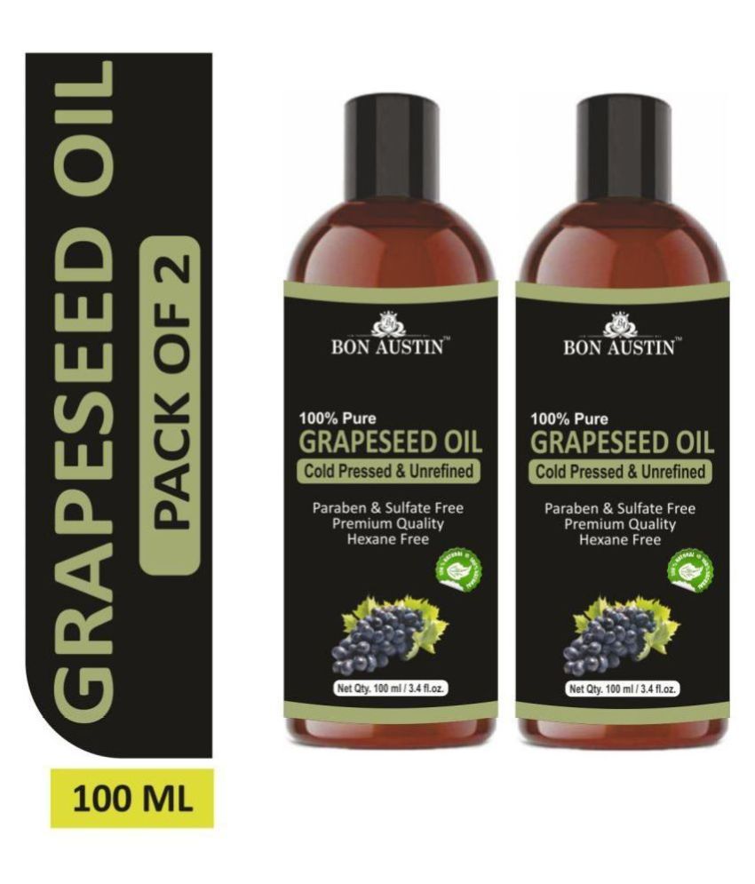     			Bon Austin Premium Grapeseed Oil- Combo 2 Bottles 100 mL Pack of 2