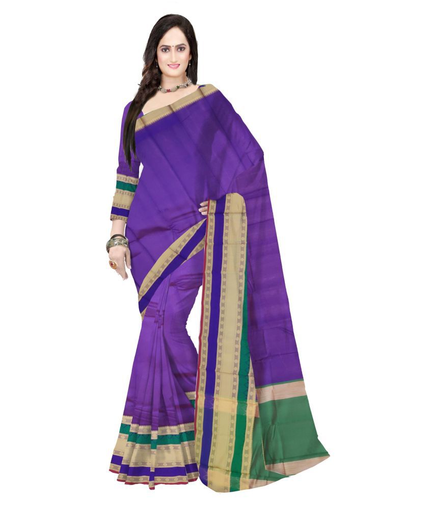 Rooptara Purple Banarasi Silk Saree
