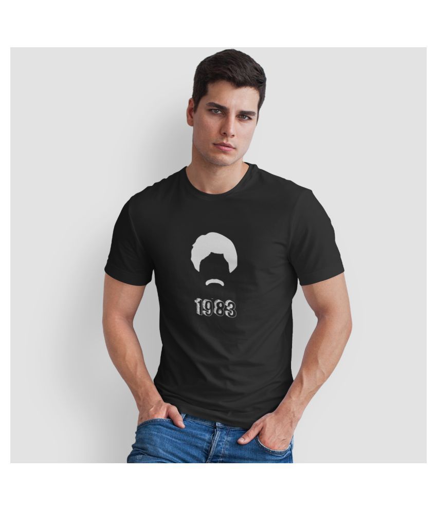     			The Twenty Eight Cotton Black Printed T-Shirt