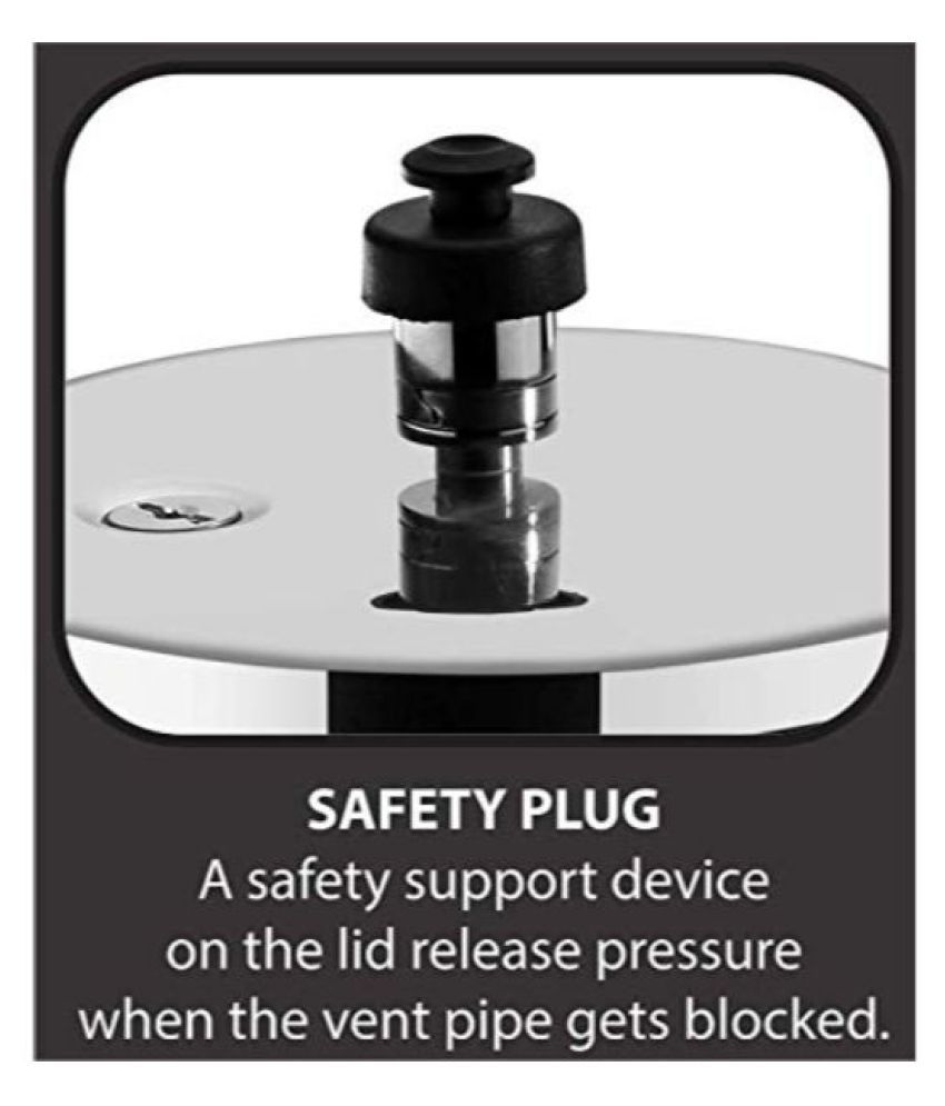 Triones 3 L Aluminium OuterLid Pressure Cooker Without Induction Base