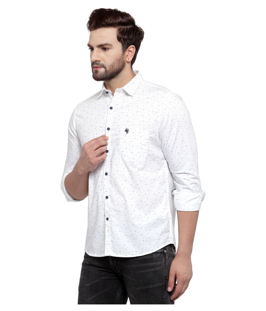 Cantabil 100 Percent Cotton White Shirt - Buy Cantabil 100 Percent ...