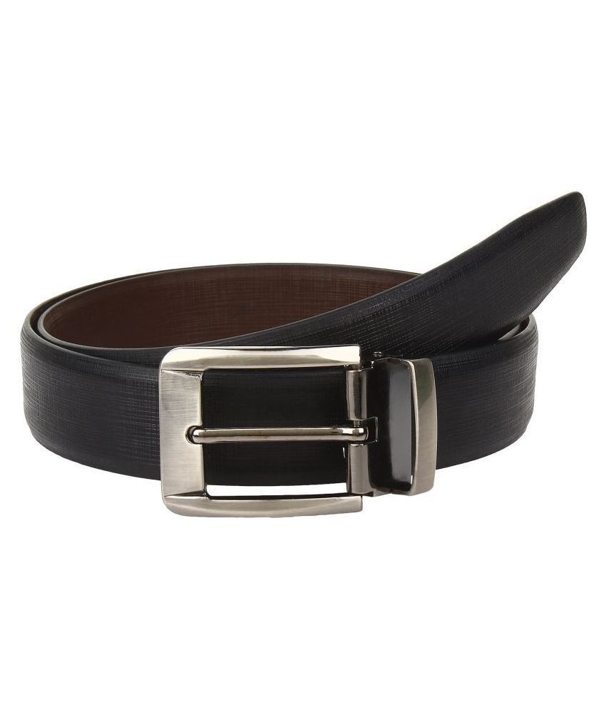 Klaska Black Leather Formal Belt Buy Online at Low Price in India