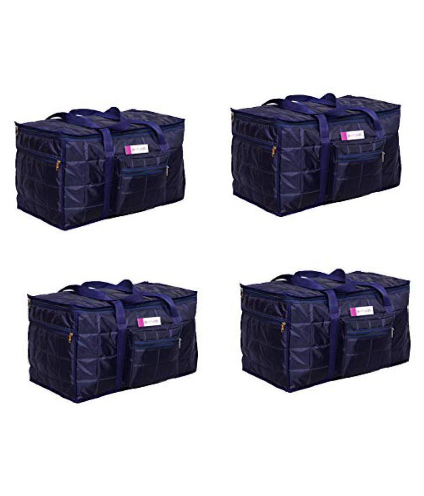    			PrettyKrafts Nylon Travel Air Bag X-Large Blue Set of 4 Bags