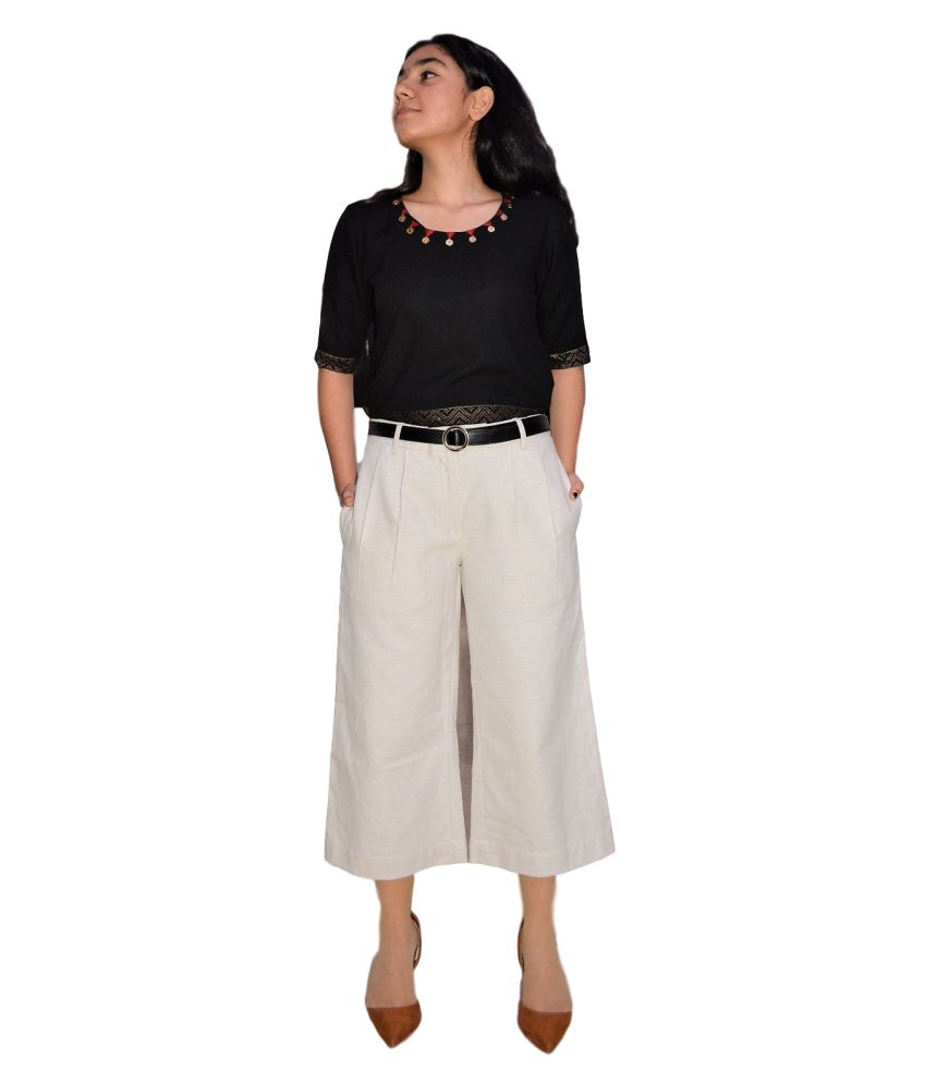 Buy Fabbliss Cotton Culottes Online at Best Prices in India - Snapdeal