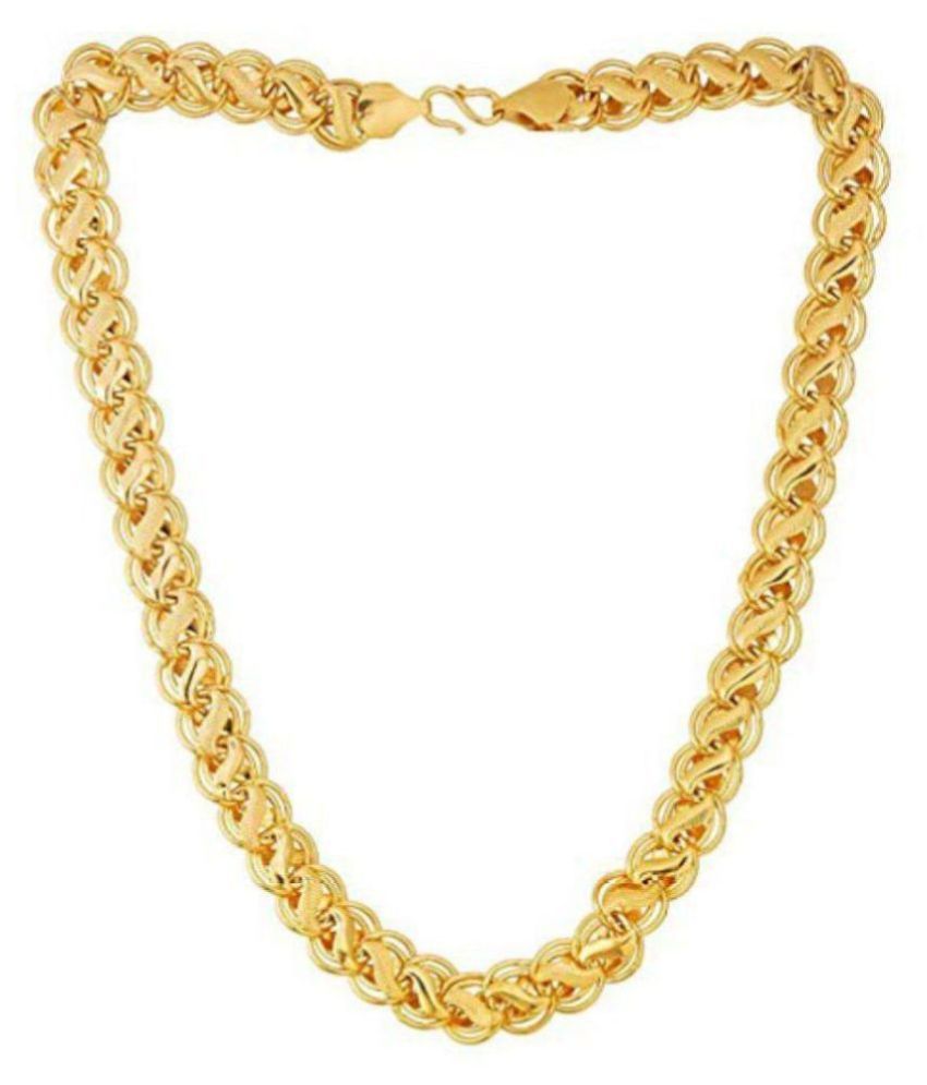 LOTUS RISE Stoning Designer Chain Necklace for Men (Golden) Buy LOTUS