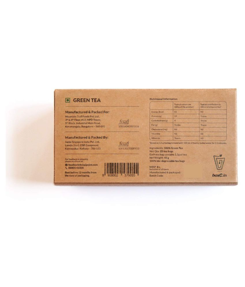 Chai Point Green Tea Bags 50 gm Buy Chai Point Green Tea Bags 50 gm at