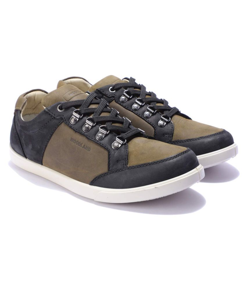 woodland black high ankle sneakers