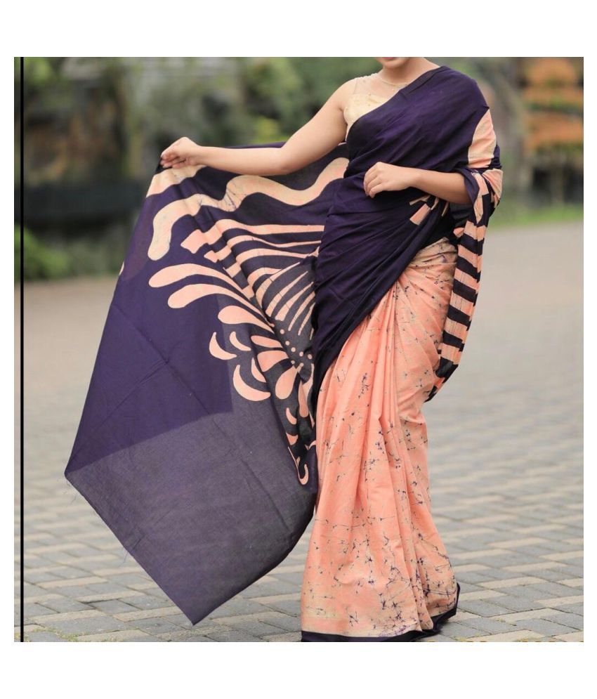HARSUKHI Blue Malmal Saree - Buy HARSUKHI Blue Malmal Saree Online at Low Price - Snapdeal.com