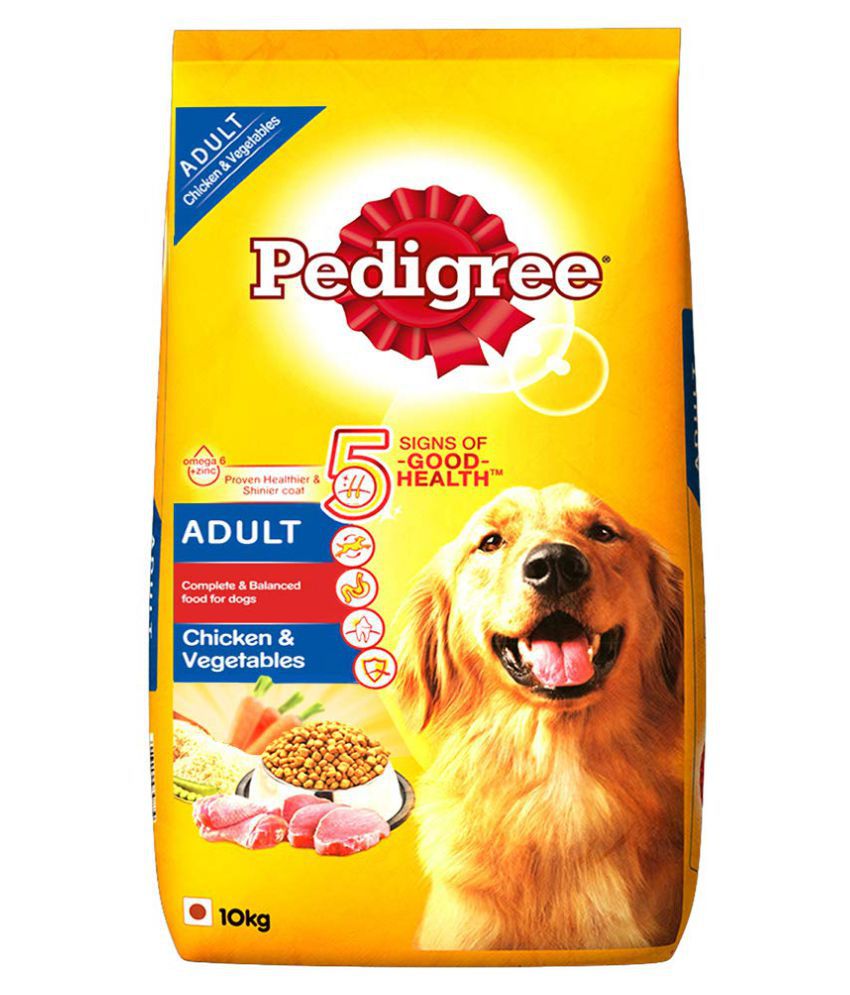 Pedigree Adult Dry Dog Food, Chicken & Vegetables, 10kg