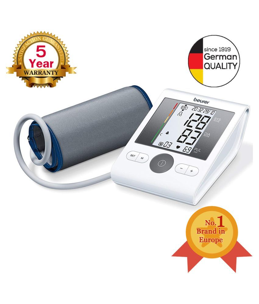 Beurer BM 28 Automatic Upper Arm Blood Pressure Monitor With Adaptor