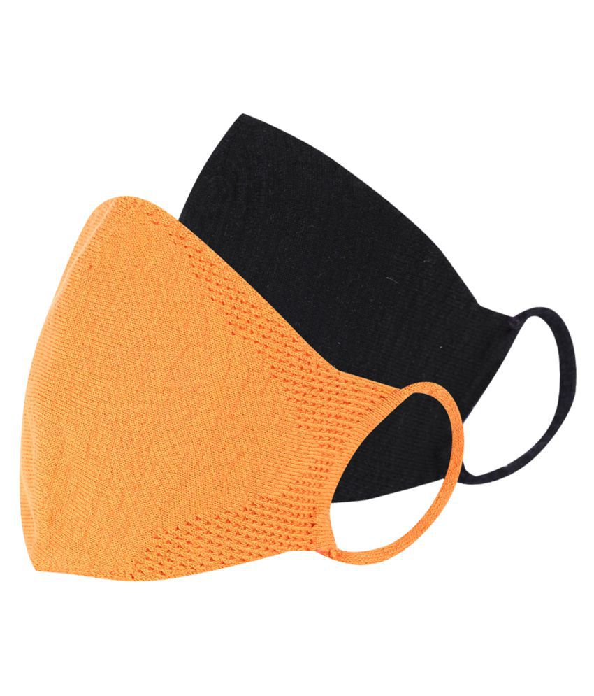     			Monte Carlo Lady'S Knitted Face Mask Set Fold-flat Dust Masks