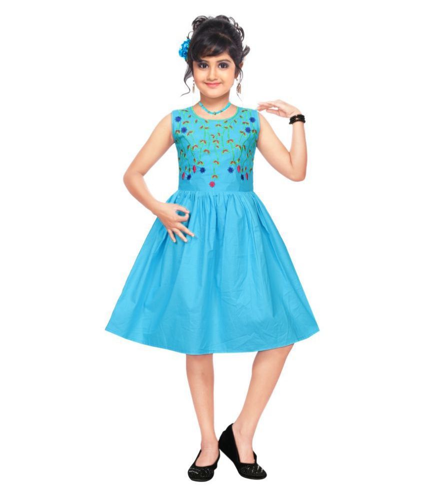 sky blue frock